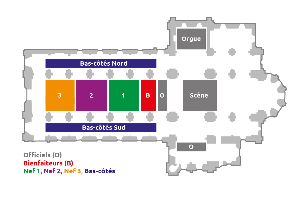 Plan de l'abbatiale de Lessay (Manche)